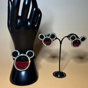 Disney Women's Black and Red Jewellery